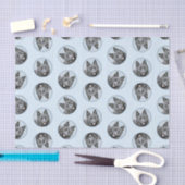 シペル絵を描ケの黒可愛いオリジナルドッグアート 薄葉紙 (クラフト)