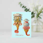 シホノフォラ語 – クラゲ葉書 ポストカード (スタンド正面)