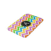 シボカラフルロンジグザグパターンモノグラム バスマット (アングル)