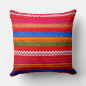 シボカラフルロンストライプレザールック#42 クッション (裏面)