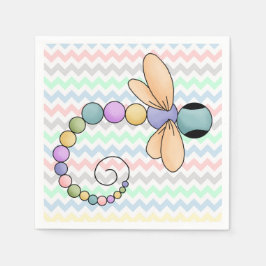 シボカラフルロン&ドラゴンフライ紙ナプキンス スタンダードカクテルナプキン