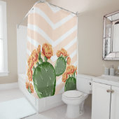 シボモダンサザメ梨の花サボテン シャワーカーテン (インサイチュ)