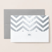 シボモダンロン写真サンキューカード 箔カード (裏面封筒付き)