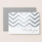 シボモダンロン写真サンキューカード 箔カード (封筒付き正面)