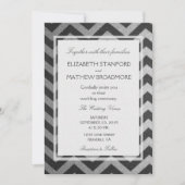 シボモダンロン・ブラックとシルバー 招待状 (正面)