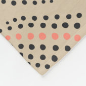 シボモダンロ数々のン色のドット無自然線 フリースブランケット (角)