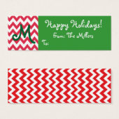 シボモノグラムのロン付きプレゼントラベル (正面&裏面)