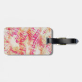 シボリピンクオレンジ絞り染めラゲージタグ ラゲッジタグ (裏面横)