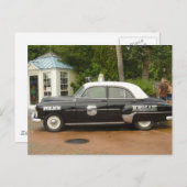 「シボレーの51パトカー ポストカード (正面/裏面)