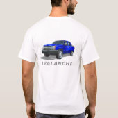 シボレーアバランシェブルー Tシャツ (裏面)