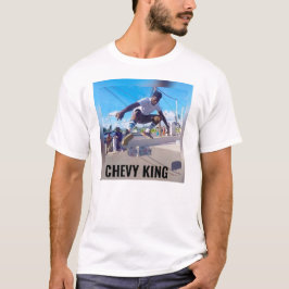 シボレーキングスケートボードTシャツ Tシャツ