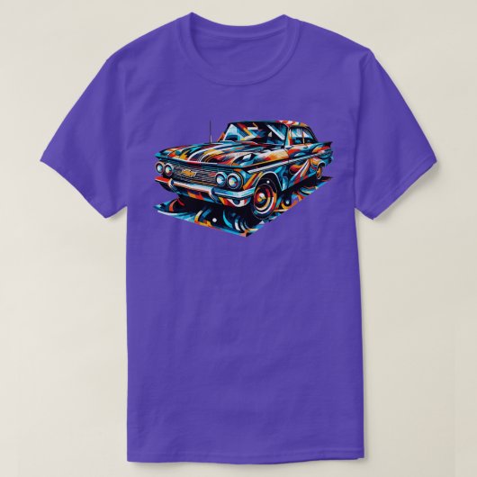 シボレークラシックの車 Tシャツ (デザイン正面)