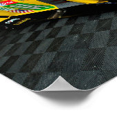 シボレーコルベットC7.Rフロントサイドビュー ポスター (角)