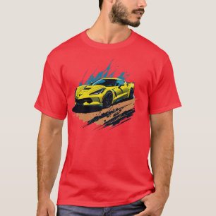 シボレーコルベットStingray車 Tシャツ