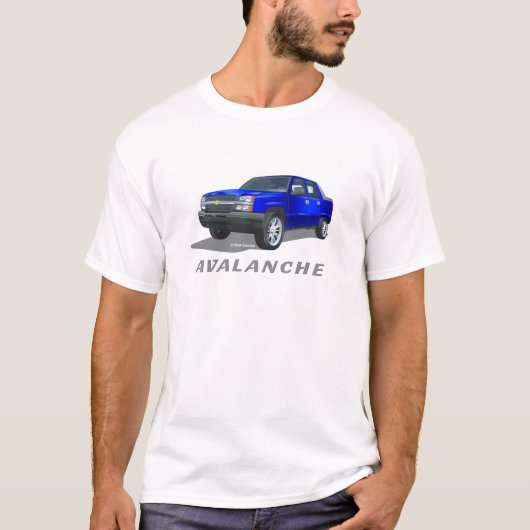 シボレー雪崩ブルー Tシャツ (正面)