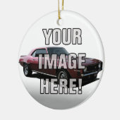 シボレー・カマロの写真-あなたの車を加えて下さい セラミックオーナメント (左)