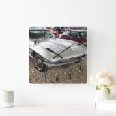 シボレー・コルベット スクエア壁時計 (ホーム)