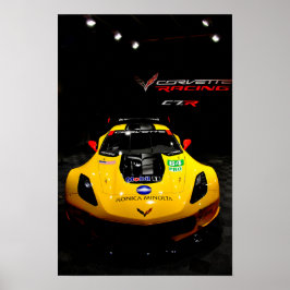 シボレー コルベット C7.R フロントビュー ポスター