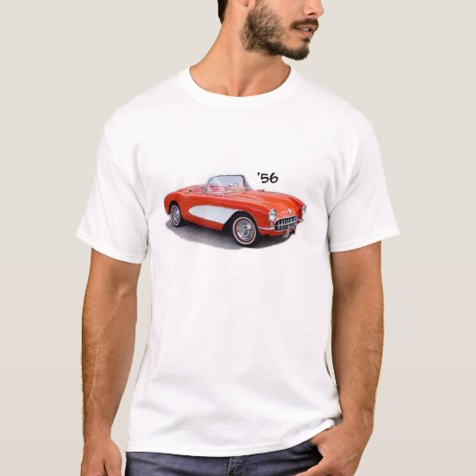 シボレー・コルベットVette 1956年の「56 Tシャツ (正面)