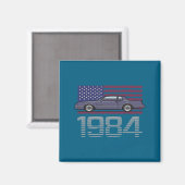 シボレー モンテカルロ ブルー 1984  マグネット (正面/裏面)