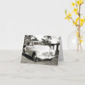 シボレー- FJ Stylemasterの1948年の挨拶状 カード (黄色い花)