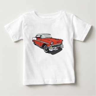 シボレーBel Air -赤 ベビーTシャツ