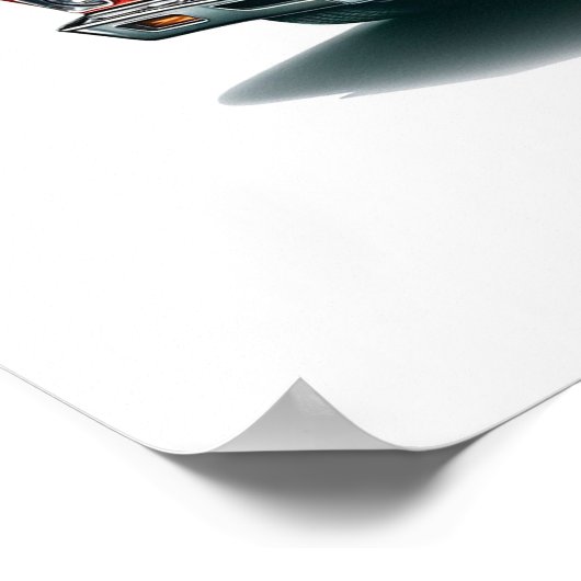 シボレーChevelle SS赤 ポスター (角)