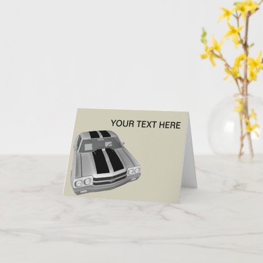 シボレーChevelle SS カード (黄色い花)