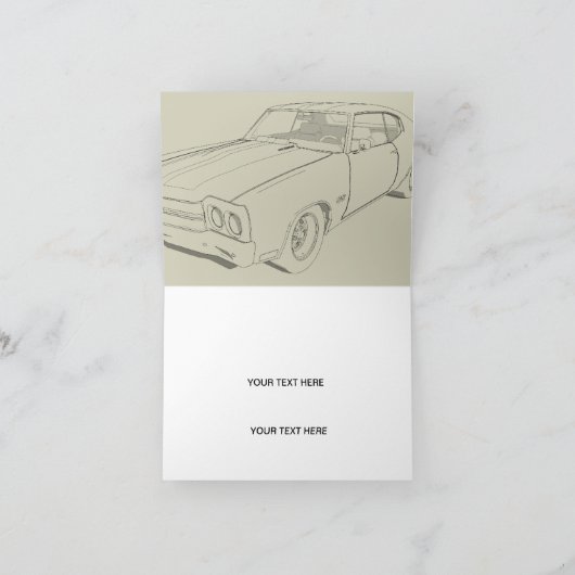 シボレーChevelle SS カード (内部)