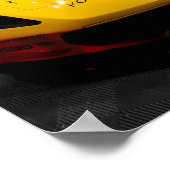シボレーCorvette C7.R前面 ポスター (角)