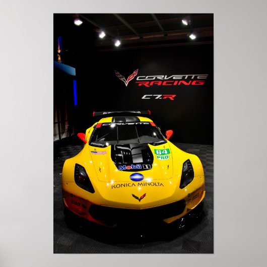 シボレーCorvette C7.R前面 ポスター (正面)