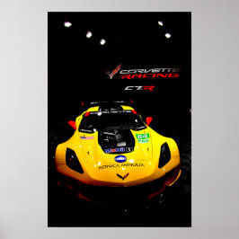 シボレーCorvette C7.R前面 ポスター