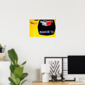 シボレーCorvette C7.R前面 ポスター (ホームオフィス)