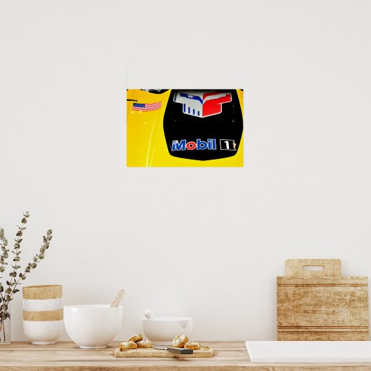 シボレーCorvette C7.R前面 ポスター (キッチン)