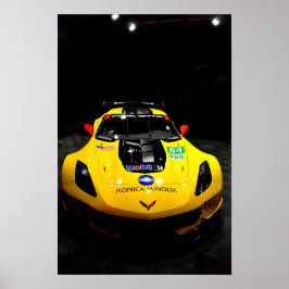 シボレーCorvette C7.R前面 ポスター