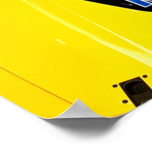 シボレーCorvette C7.R前面 ポスター (角)