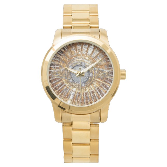 シボレーImpalaローライダーワイヤーホイール 腕時計 (正面)