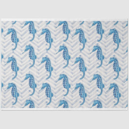 シボロンのブルーグリーンのシーホース 薄葉紙