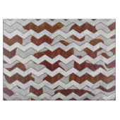 シボロンカウブラウンアンドホワイトプリント カッティングボード (正面)