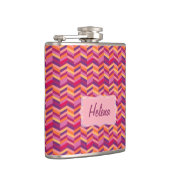 シボロンジグザグピンクオレンジお尻フラスコ フラスク (右)