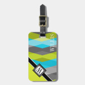 シボロンジグザグモノグラムラゲージタグ ラゲッジタグ (正面縦)