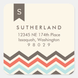 シボロンバナーモノグラム住所 シール