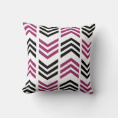 シボロンパープルブラックジオメトリック クッション (正面)