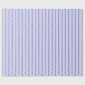 シボロンラッピング紙王室の – 青（白） ラッピングペーパー (フラット)