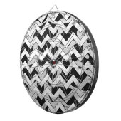 シボロン牛の白黒 ダーツボード (正面右)