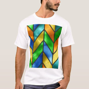 シボロン色ガラスのテクスチャ Tシャツ