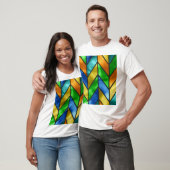 シボロン色ガラスのテクスチャ Tシャツ (ユニセックス)