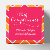 シボロン赤のサンプルギフトボックスを賛辞 フェイバーボックス (上部)