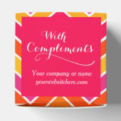 シボロン赤のサンプルギフトボックスを賛辞 フェイバーボックス (上部)