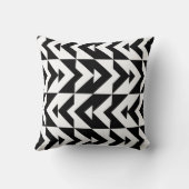 シボロン黒と白のシボロン幾何学模様 クッション (裏面)